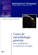 Cours de microbiologie générale avec problèmes et exercices corrigés