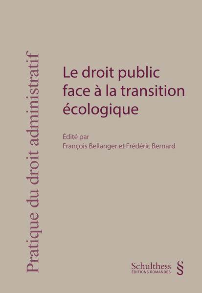 Le droit public face à la transition écologique