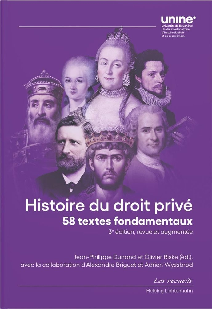 Histoire du droit privé 58 textes fondamentaux