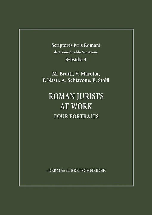 Roman Jurists at Work four Portraits
